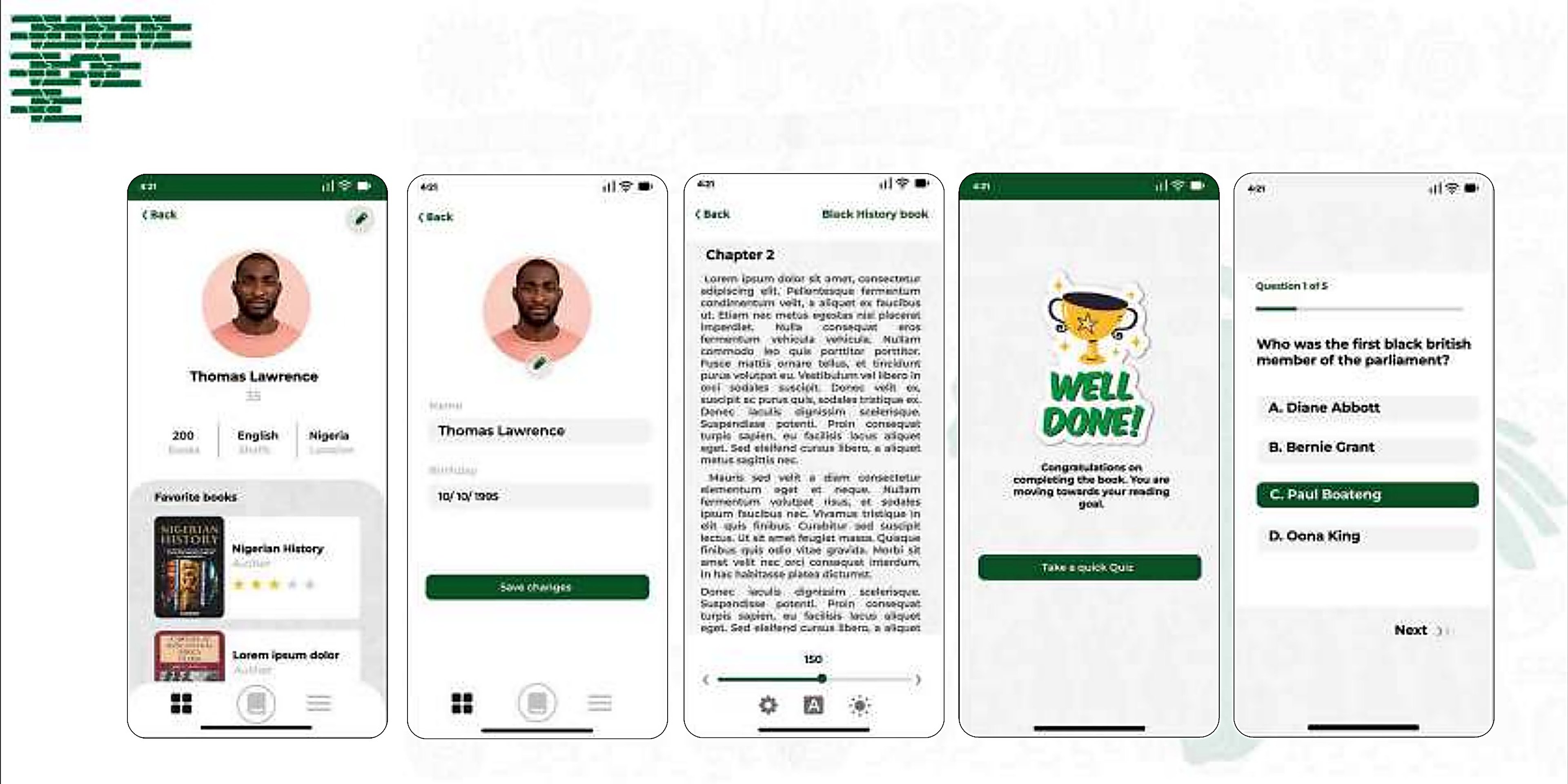 HistoLib — screens 3