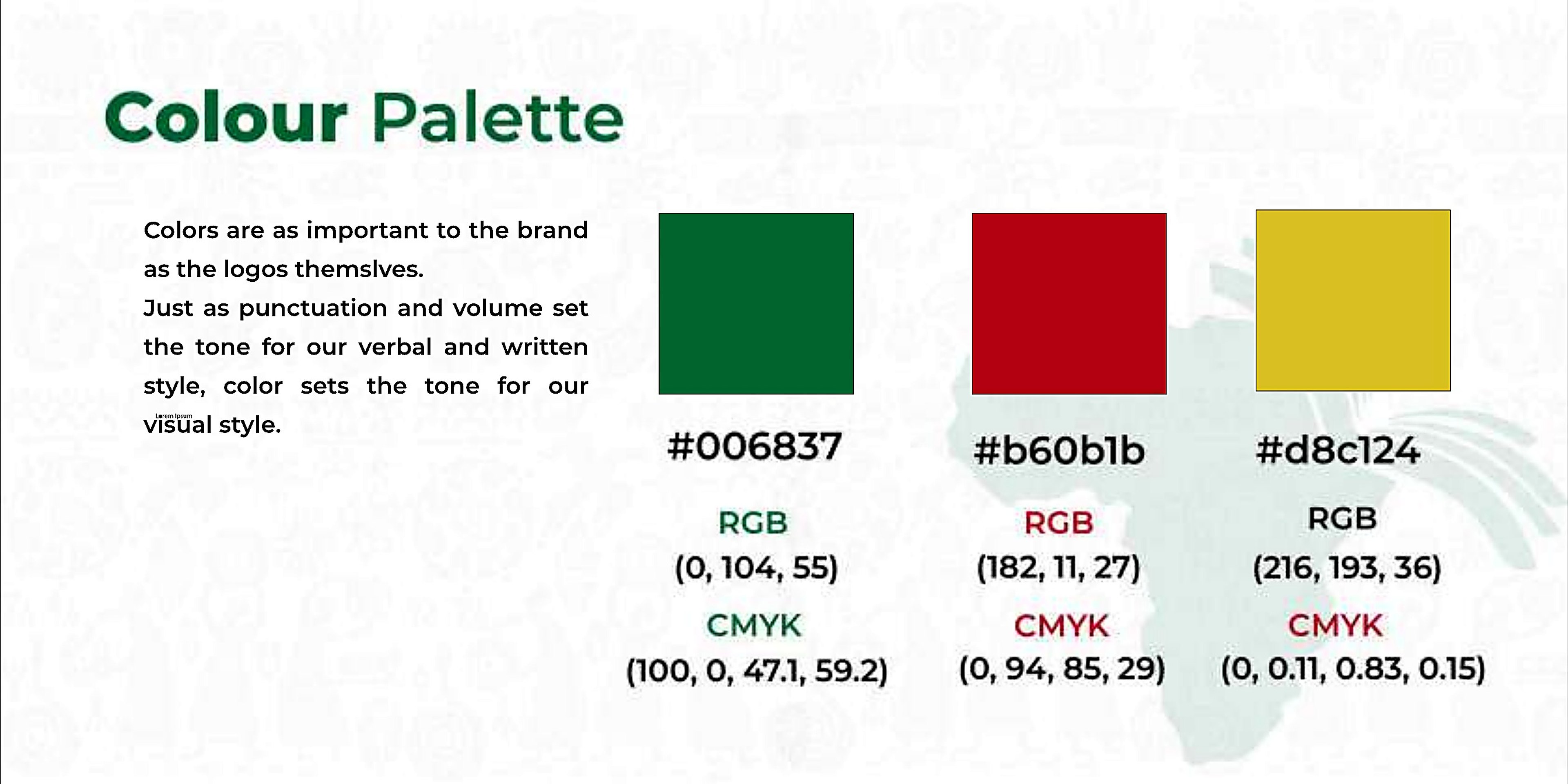 HistoLib — colour palette